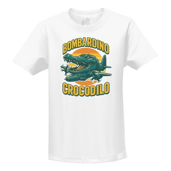 Tričko s potiskem Bombardino Crocodilo